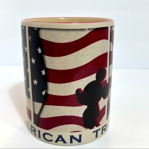 Walt Disney World American Tradition Mickey Flag Red Coffee Mug
